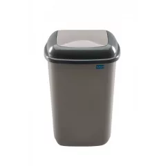 Plafor Quatro rugós  billenőfedeles szemetes 28L Mocca