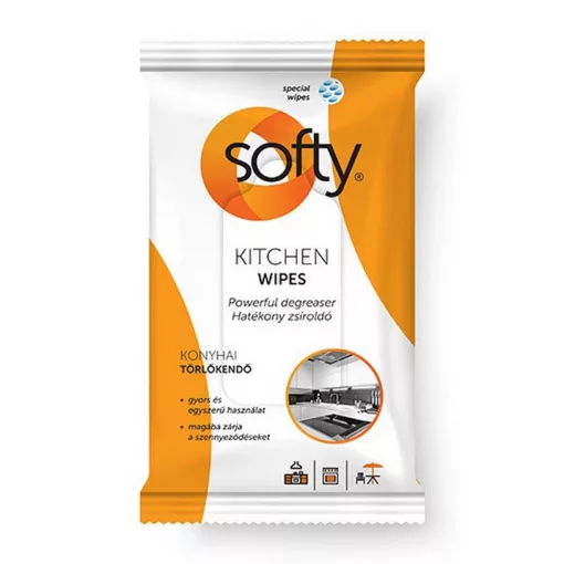 Softy konyhai nedves tisztítókendő 40 lap