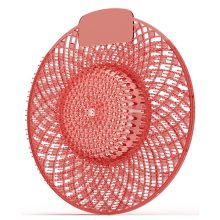 Piszoár bio enzimes illatosító rács Spiral, bogyós-gyümölcs (narancs-piros) 