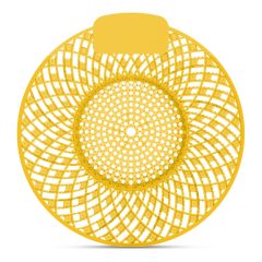   Piszoár bio enzimes illatosító rács Spiral, citrom illatú (sárga)