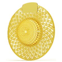 Piszoár bio enzimes illatosító rács Spiral, citrom illatú (sárga)