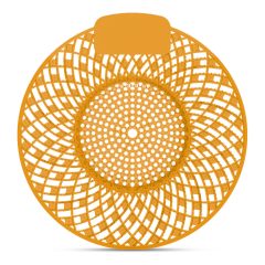   Piszoár bio enzimes illatosító rács Spiral, mangó illatú (sötét sárga)