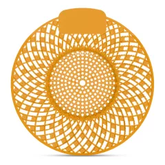   Piszoár bio enzimes illatosító rács Spiral, mangó illatú (sötét sárga)