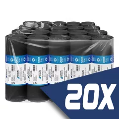   Szemeteszsák fekete 95x120 30mikron 200L 10db/tekercs (20 tekercs)