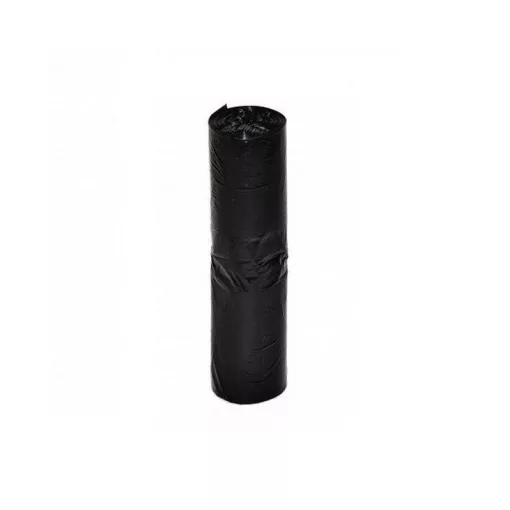 Szemeteszsák fekete 60x70 15mikron 60L 20db/tekercs