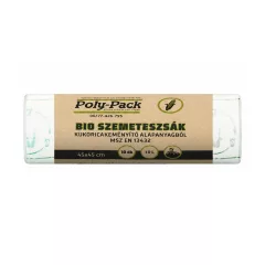   Kukoricakeményítő alapú (EN13432) PLA zsák 450x450x0,018mm, 10L, 10 darab/tekercs