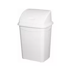   Planet Billenőfedeles szemetes kuka, műanyag, luxury, fehér, 4 L