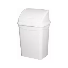   Planet Billenőfedeles szemetes kuka, műanyag, luxury fehér, 9 L