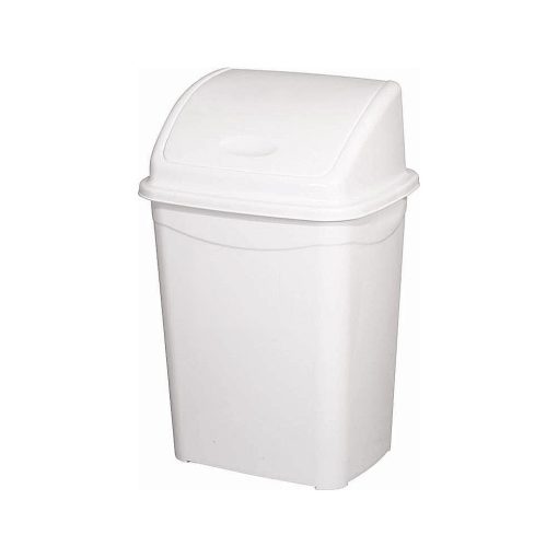 Planet Billenőfedeles szemetes kuka, műanyag, luxury fehér, 9 L