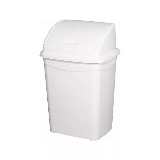 Planet Billenőfedeles szemetes kuka, műanyag, luxury fehér, 9 L