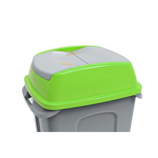 Planet Hippo hulladékgyűjtő szemetes FEDÉL, műanyag, zöld, 50L