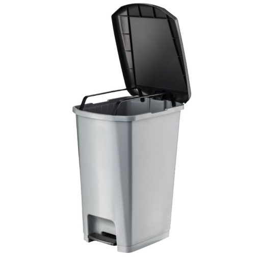 Planet Pedálos szemetes kuka SLIM, műanyag, ECO antracit, 25L