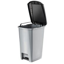 Planet Pedálos szemetes kuka SLIM, műanyag, ECO antracit, 40L