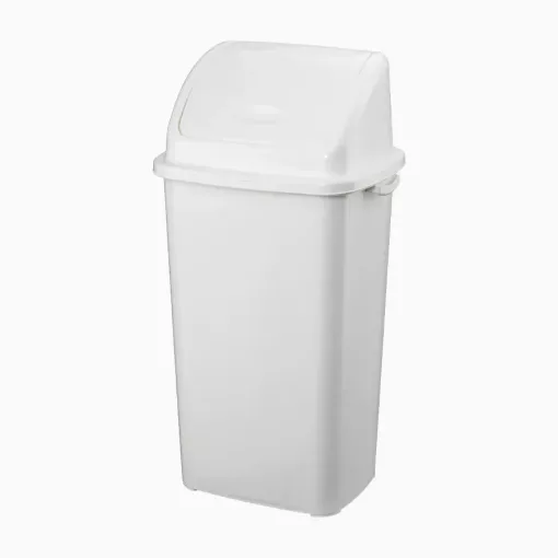 Planet Billenőfedeles szemetes kuka, műanyag, fehér, 70 L