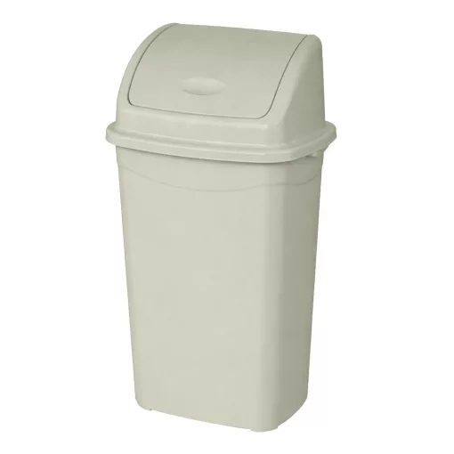 Planet Billenőfedeles szemetes kuka, műanyag, eco szürke, 70 L