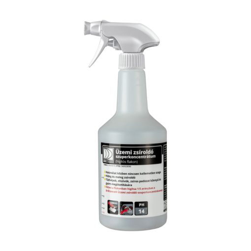 Brilliance® üzemi zsíroldó szuperkoncentrátum hígító flakon szórófejjel 750 ml (üres)
