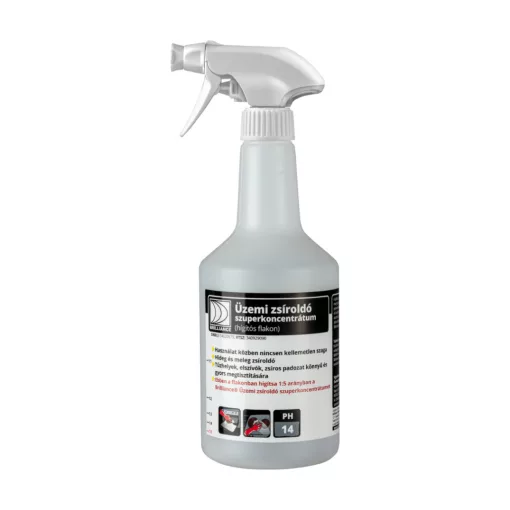 Brilliance® üzemi zsíroldó szuperkoncentrátum hígító flakon szórófejjel 750 ml (üres)