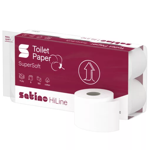 Satino Wepa Prestige toalettpapír, 4 rétegű, 150 lapos, 8 tekercs/csomag, 8 csomag/zsák