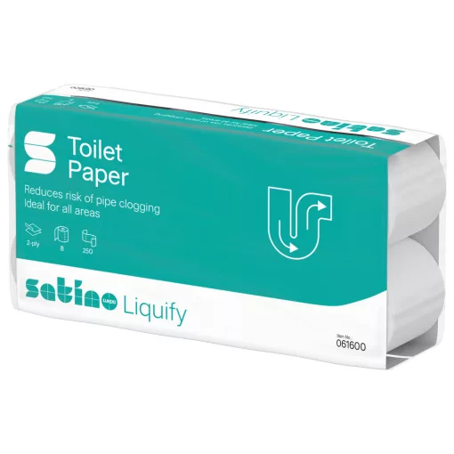 Wepa Liquify toalettpapír 2 rétegű, fehér, 250lap, 8 tekercs/csomag