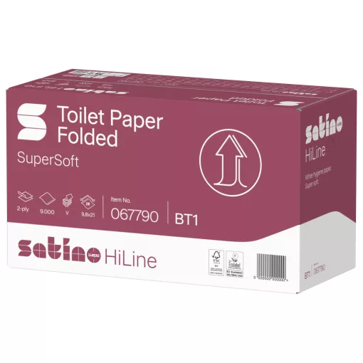 Satino Wepa Prestige hajtogatott toalettpapír cellulóz 2 réteg, 9,8x21cm, 30x300 lap