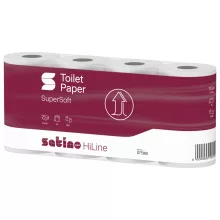 Satino Wepa Prestige toalettpapír 3 rétegű, fehér, 150 lap, 8 tek/csg 8 csomag/zsák