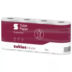   Satino Wepa Prestige toalettpapír 3 rétegű, fehér, 150 lap, 8 tek/csg 8 csomag/zsák