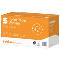   Satino Wepa HiCycle 2 rétegű, újrahasznosított, toalettpapír 13,5 cm, 100m, 24 tekercs/karton