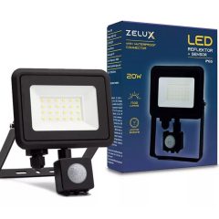   Zelux Led Reflektor 20W IP65 NW 4000K Mozgásérzékelős PIR