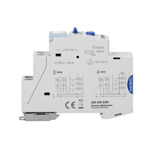 Orno Lépcsőházi automata, időkapcsoló Din sínre