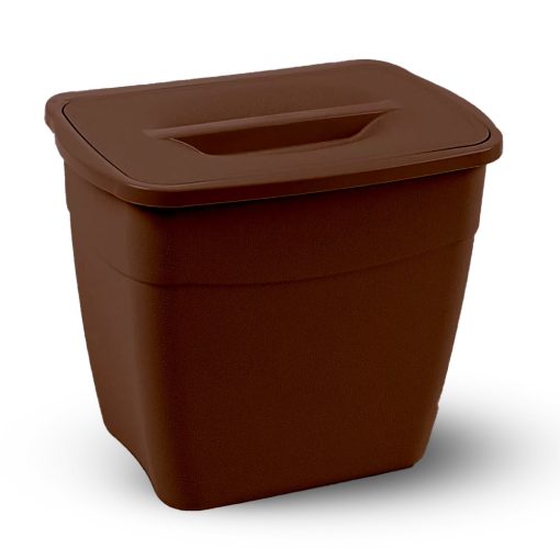 Planet Koala szemetes, fedővel 6L (Hanging Bucket) barna színű