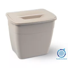   Planet Koala szemetes, fedővel 6L (Hanging Bucket) mink (tejeskávé) színű