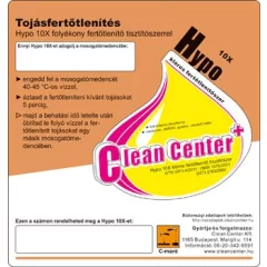 Hypo tojásfertőtlenítés kísérőmatrica