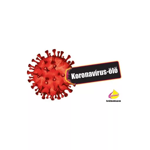 Koronavírus-ölő matrica