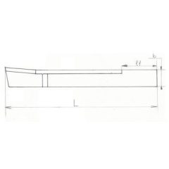 Vésőkés 10x32x20x350x100 mm HSS