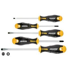 FELO ERGONIC CSAVARHÚZÓ KÉSZLET (LAPOS, PH) 5 RÉSZES