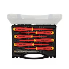  FELO ERGONIC E-SLIM SZIGETELT CSAVARHÚZÓ KÉSZLET BŐRÖNDBEN 7 részes