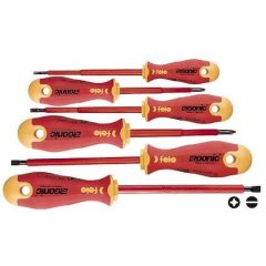   FELO ERGONIC SZIGETELT CSAVARHÚZÓ KÉSZLET (LAPOS, PH) 6 RÉSZES