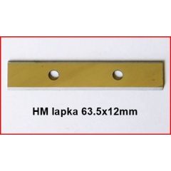 Cserelapka 63,5 x 12 mm 2 élű