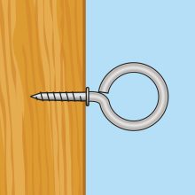 Szemescsavar - 19 x 40 mm - 15 db / csomag