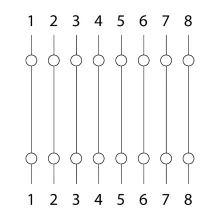 8P8C Cat.5 toldó