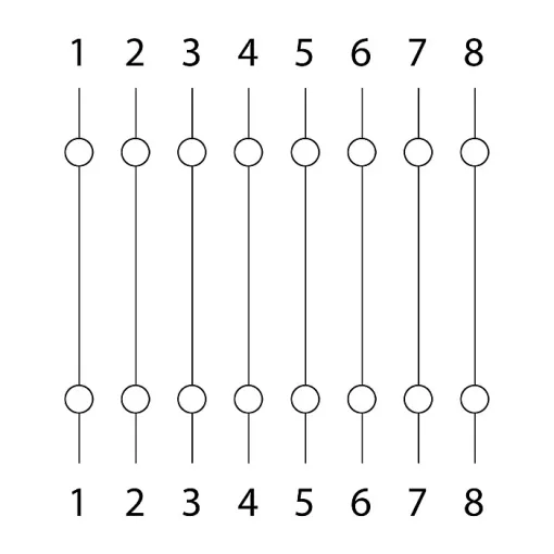 8P8C Cat.5 toldó