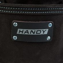 Professzionális bőr szerszámtartó öv - 7 zseb, 1 kalapácstartó, 4 ceruzatartó