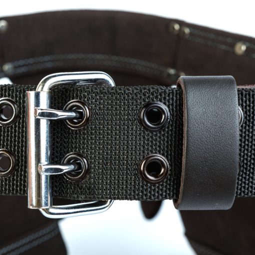 Professzionális bőr szerszámtartó öv - 7 zseb, 1 kalapácstartó, 4 ceruzatartó