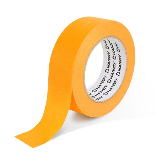 Maszkolószalag - vízbázisú - 50 m x 24 mm - narancssárga - kültéri, hőálló