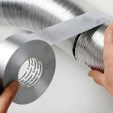 Alumínium ragasztószalag - üvegszálas - akril - 50 m x 50 mm - 150 mikron - lángálló