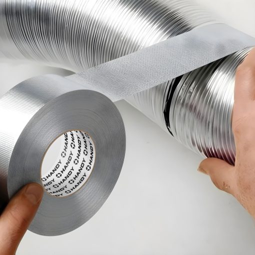 Alumínium ragasztószalag - üvegszálas - akril - 50 m x 50 mm - 150 mikron - lángálló