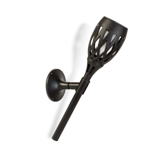 LED-es szolár lámpa - leszúrható / fali / szabadonálló - lángeffekt - 12 sárga LED - 90 x 410 mm