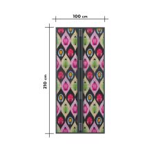 Szúnyogháló függöny ajtóra - mágneses - 100 x 210 cm - bogaras