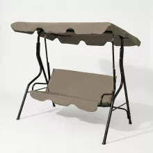 Kerti hintaágy - 170 x 110 x 153 cm - sötét bézs