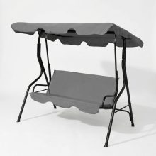 Kerti hintaágy - 170 x 110 x 153 cm - szürke